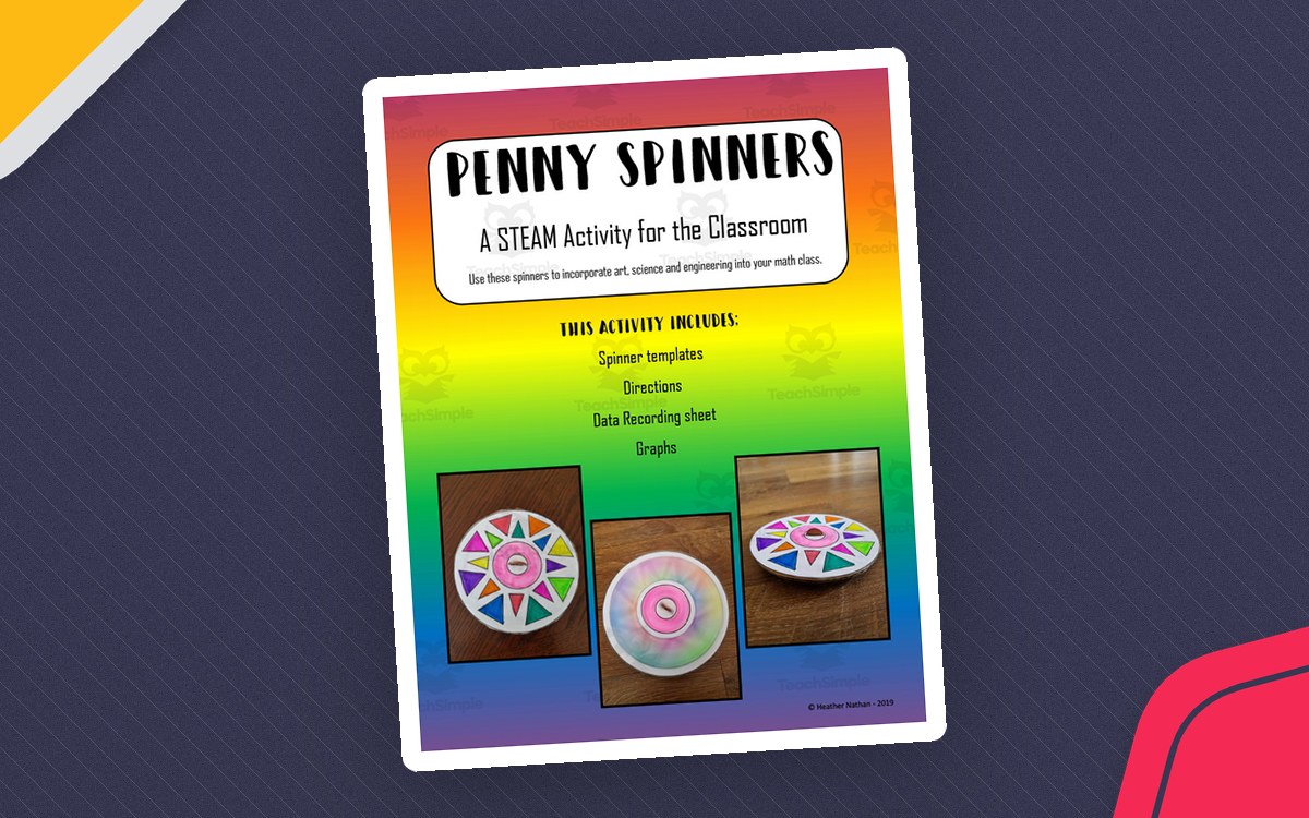 Penny Spinners STEAM Activity teaching resource preview