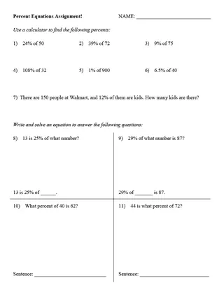 Percent Equations Guided Notes + Homework Set – sample page 2