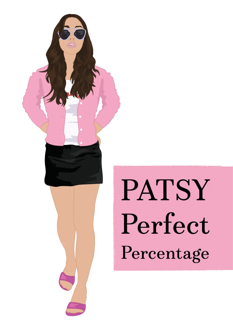 Cover introducing Patsy Perfect Percentage, the character guide for the packet's percentage practice
