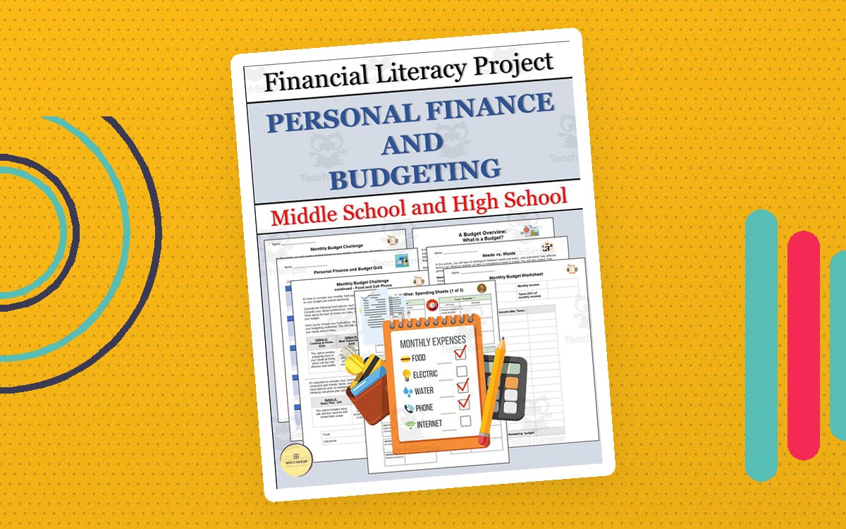 Personal Finance and Budgeting Project teaching resource preview