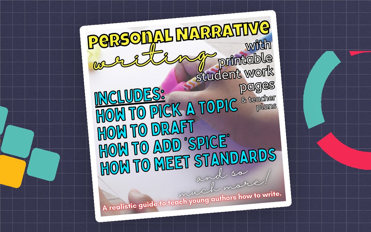 Personal Narrative Writing, Graphic Organizer, Rubric & Examples teaching resource preview
