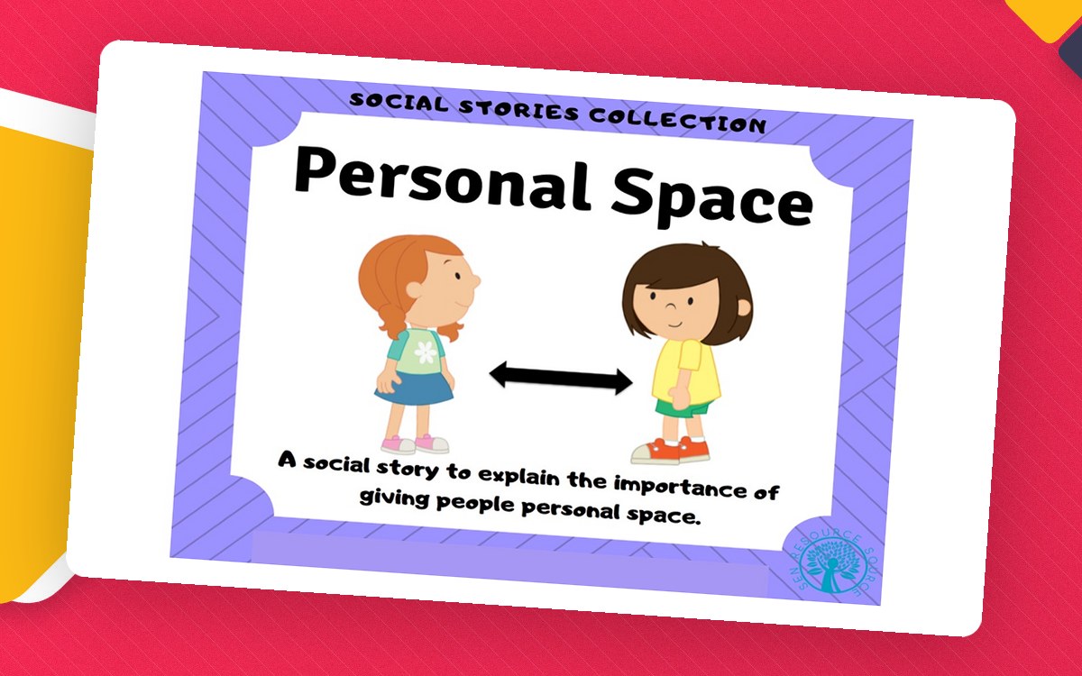 Personal Space – Reassuring 6-Page Social Story preview