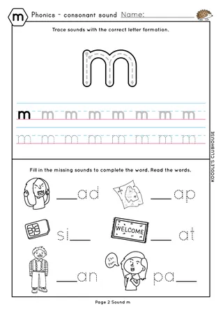 Phonics MDGOCK Worksheets – sample page 3