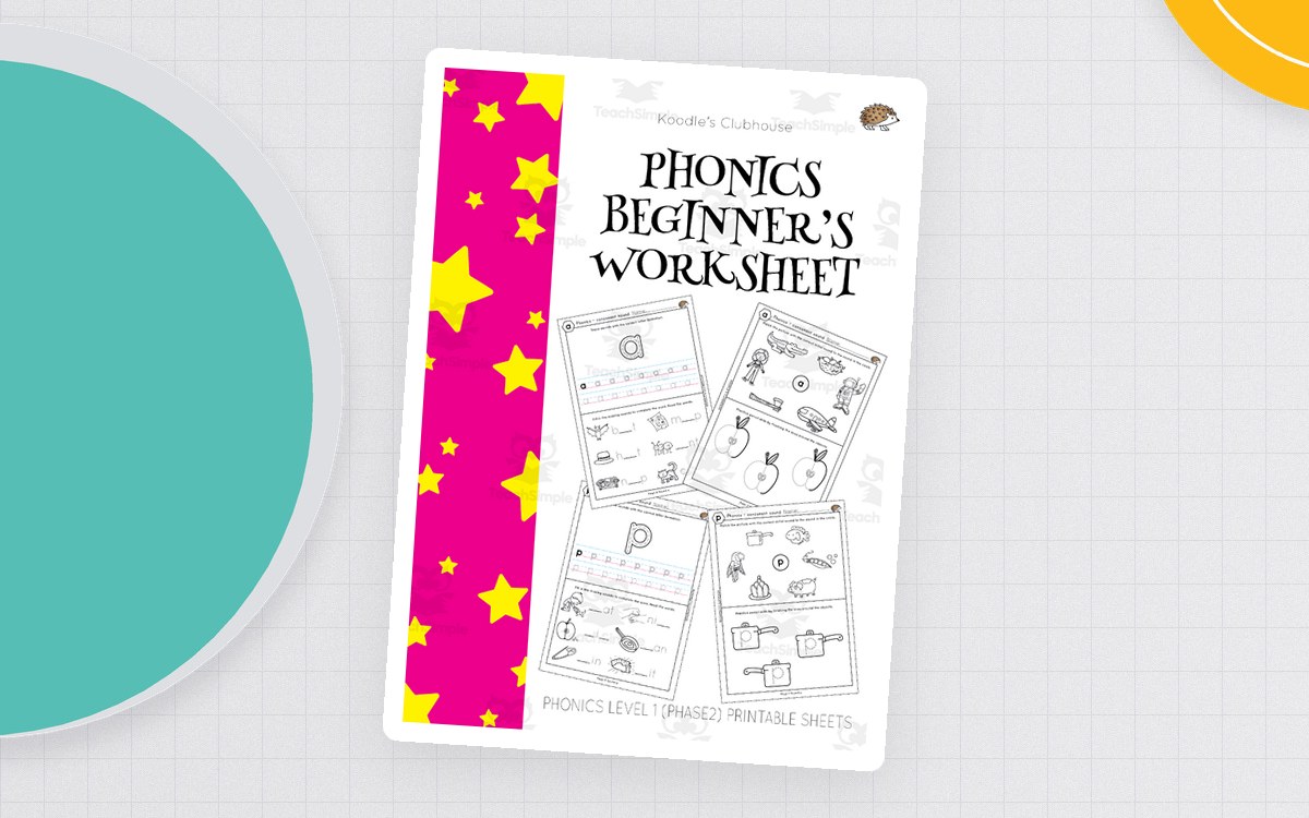 SATPIN Phonics Worksheets – Beginner Phase 2 Pack preview