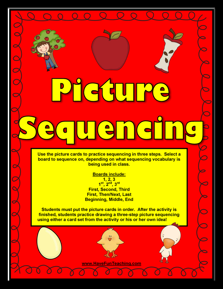 Picture Sequencing Activity by Teach Simple