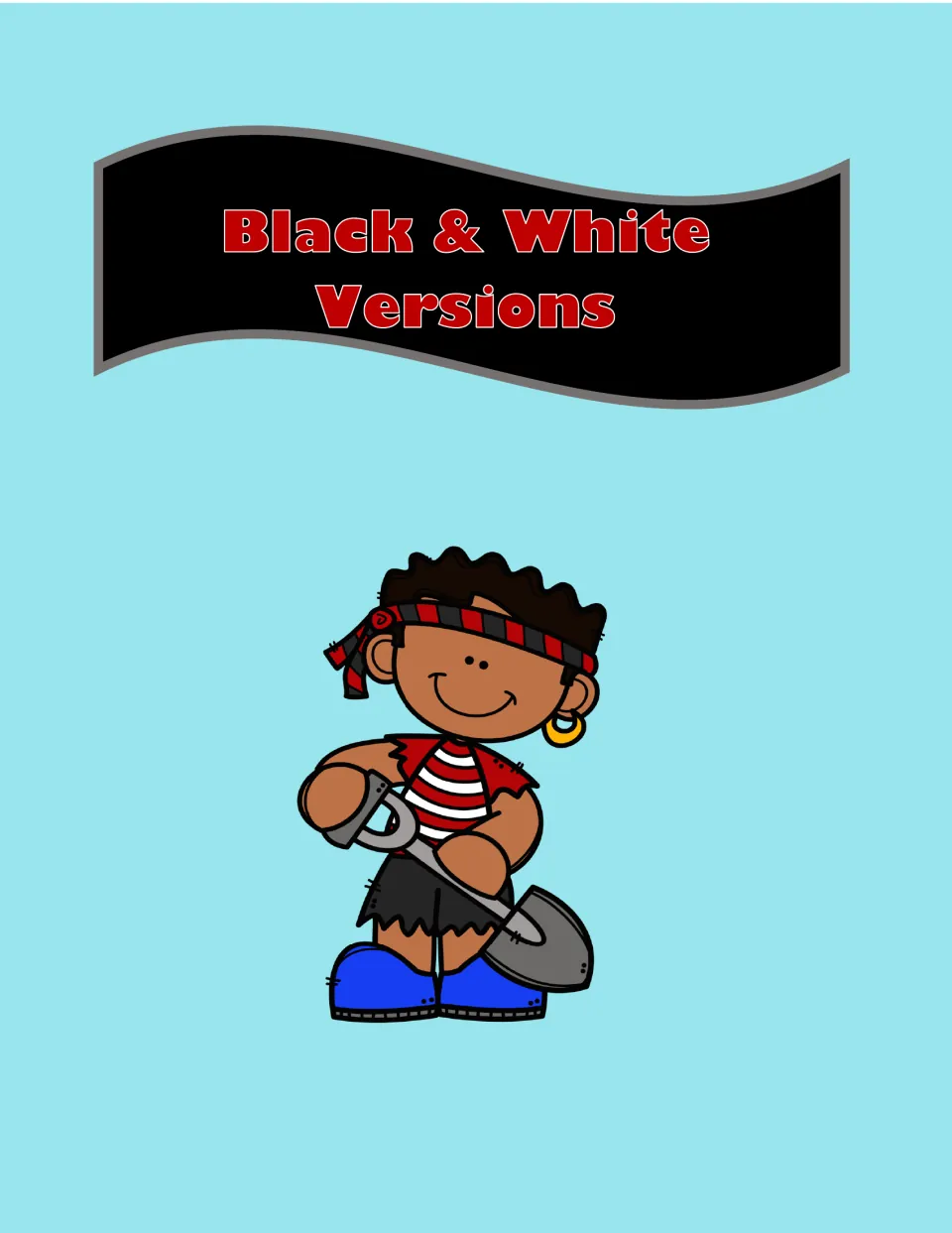 Section divider labeled “Black & White Versions,” introducing the repeated subtraction practice sets