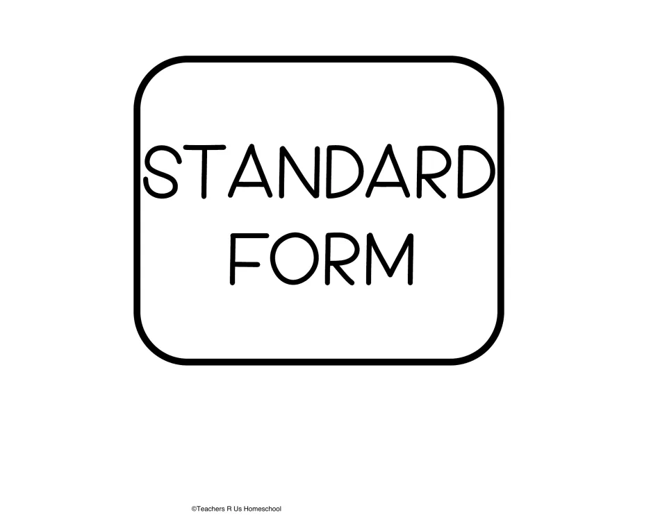 Label card to cut out for writing a number in digits only, the second form shown on the place value display