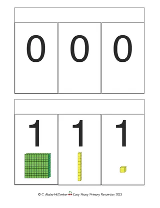 Place Value Flip Book – sample page 2