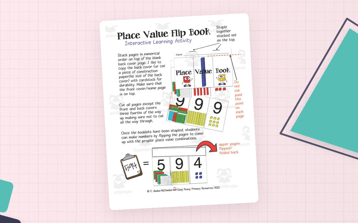 Place Value Flip Book preview