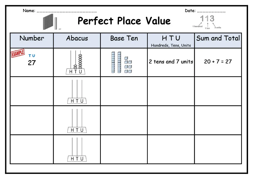 Place Value Graphic Organizer – cover