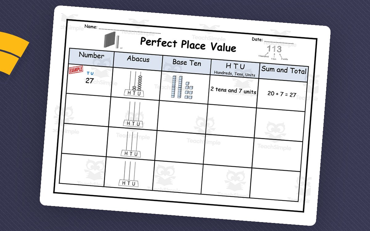 Place Value Graphic Organizer preview