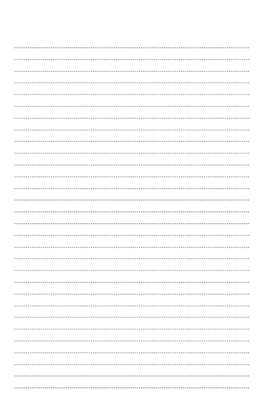 Blank dotted writing page where students draft their Everest climbing story in their own words