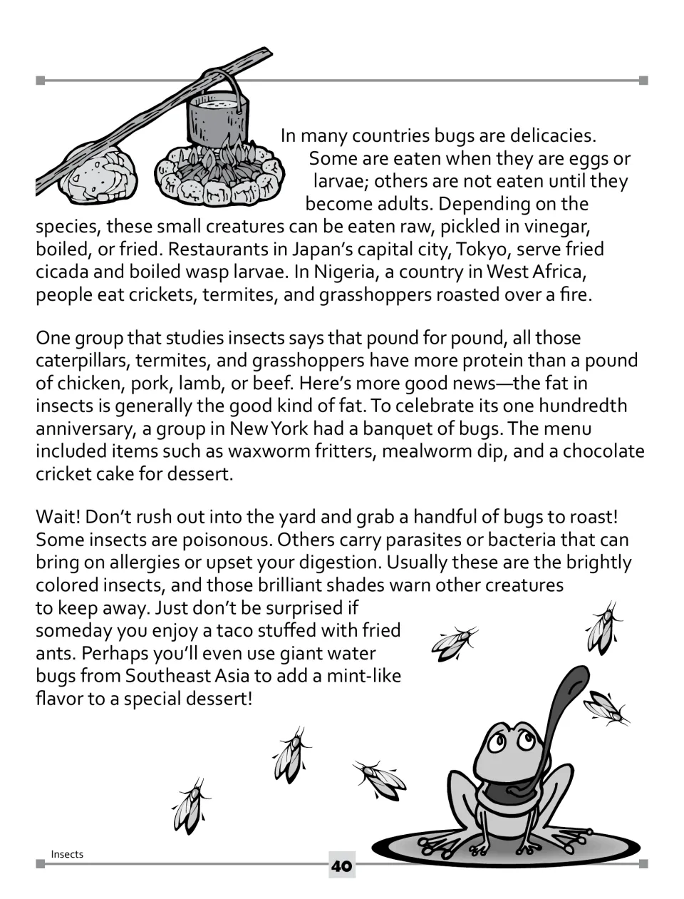 Article part 2: insects eaten in Tokyo and Nigeria, a New York bug banquet, and a warning about poisonous insects