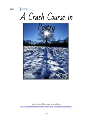 Poetry: A Crash Course – cover