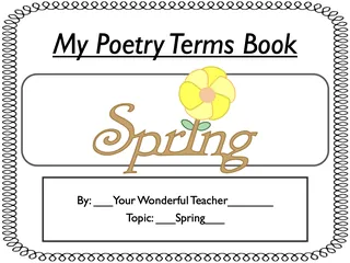 Poetry Terms Vocabulary Booklet – 8 Key Terms – sample page 2