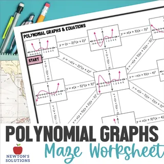 Polynomial Graphs and Equations Maze Activity – cover