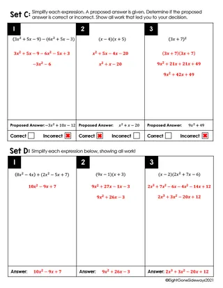 Polynomial Operations Worksheet with Worked Answers – sample page 2