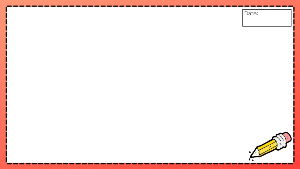 Blank creative writing slide following the superpower prompt, with a date label and space to type a response