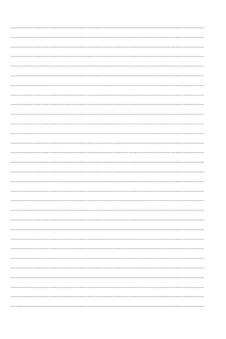 Blank writing page with no heading or instructions, giving students space for their own written work