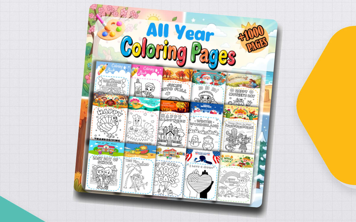Preschool - Kindergarten Coloring Pages All Year Long | Morning Work preview
