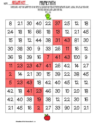 Prime Path Math Activity – sample page 4