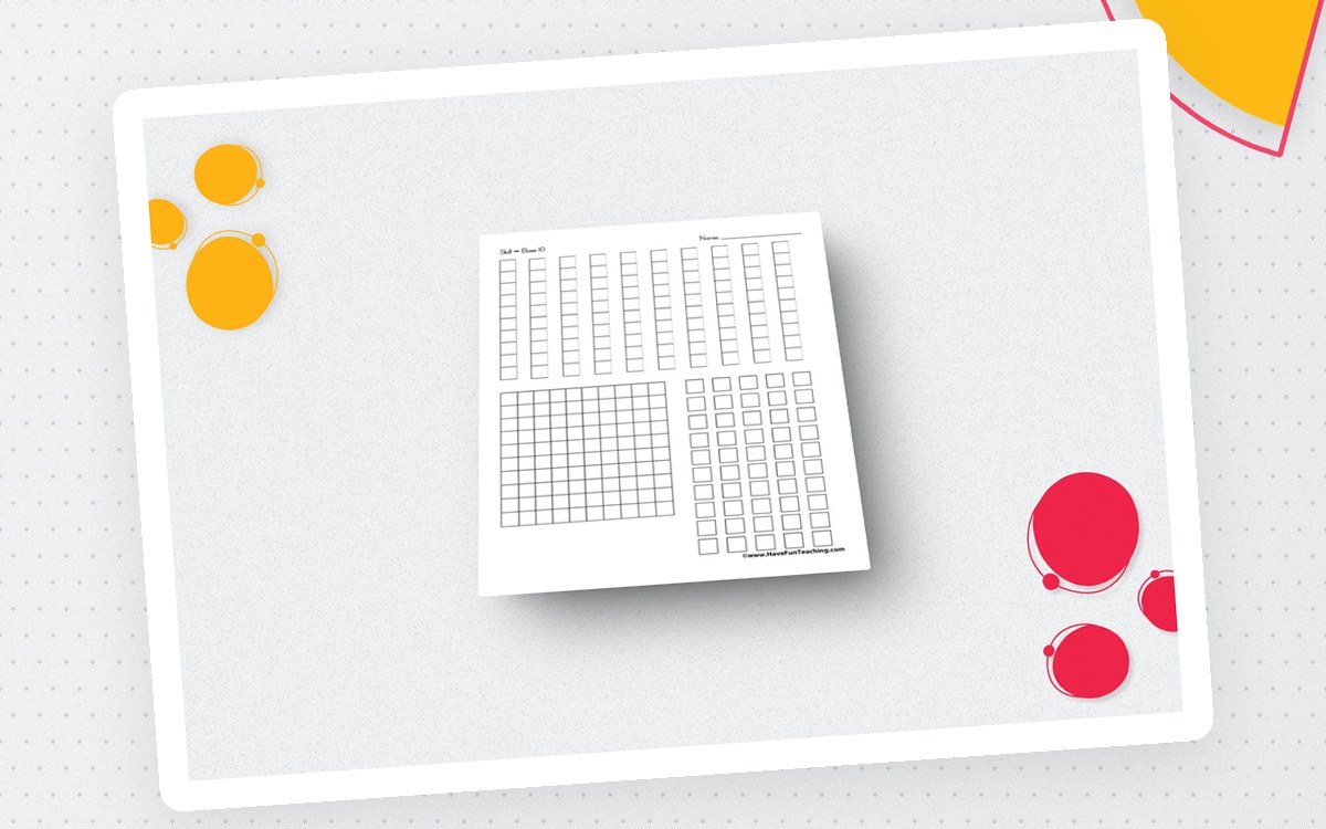 Base 10 Blocks Printable – Place Value Manipulative preview