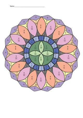 Probability Color by Number Activity – sample page 4