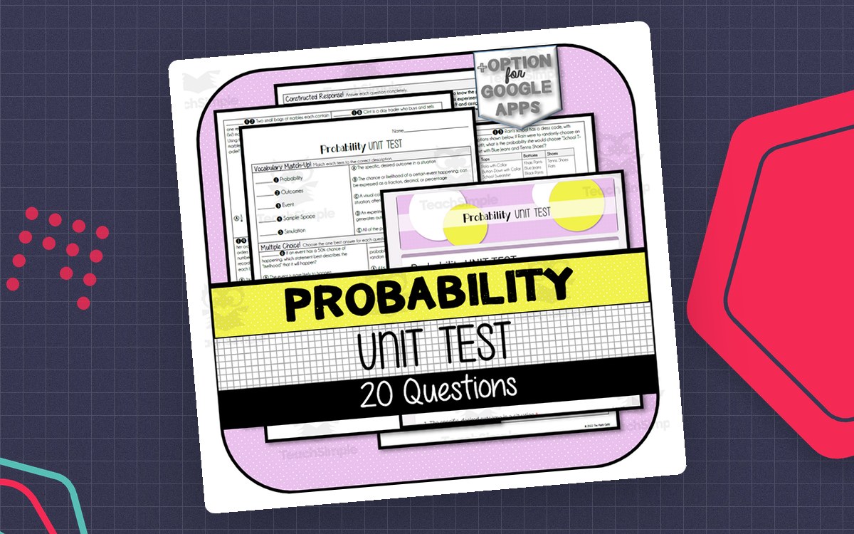 Probability UNIT TEST preview