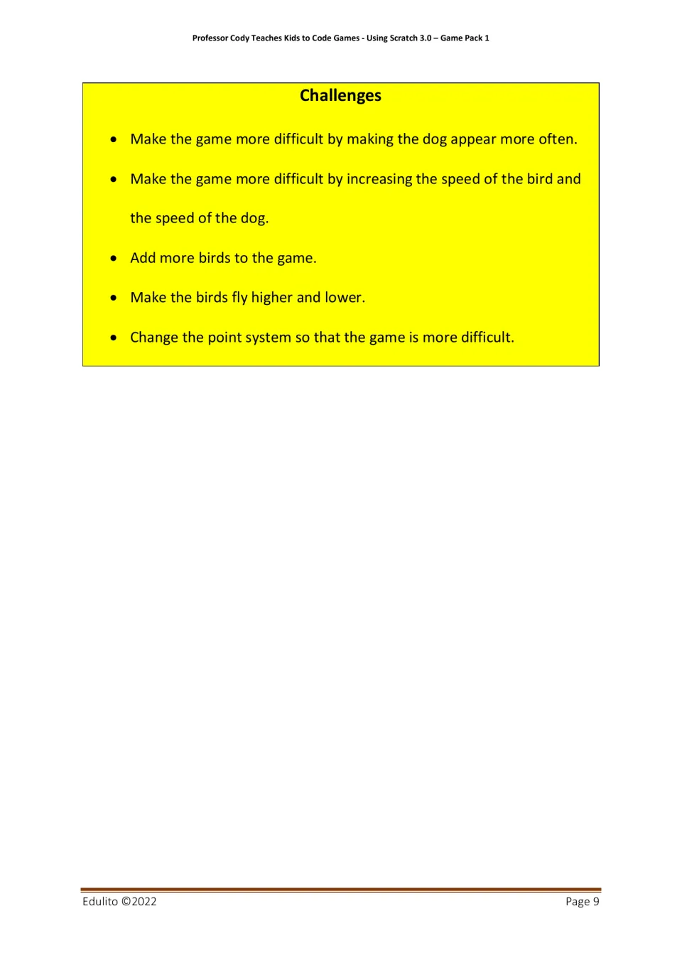 Catch the Birdy challenges change dog frequency, animal speeds, bird numbers, flight height, and scoring