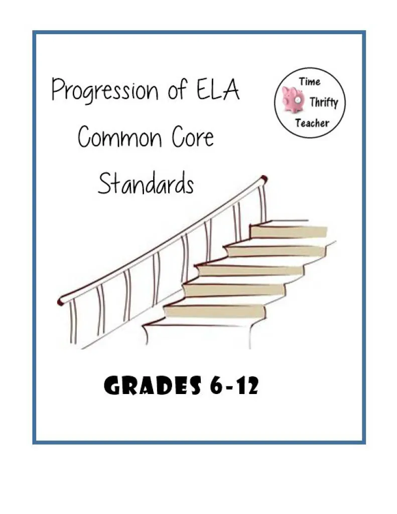 Progression of ELA Common Core Standards – cover