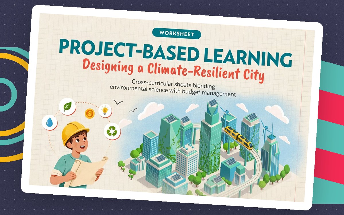 Project-Based Learning Designing a Climate-Resilient City teaching resource preview