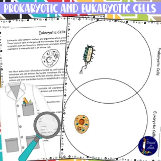 Prokaryotic and Eukaryotic Cells Worksheets – sample page 2