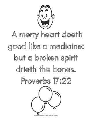 Proverbs Coloring Pages – sample page 2