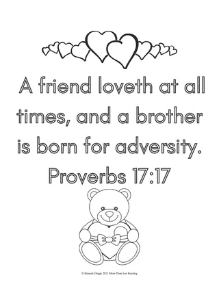 Proverbs Coloring Pages – sample page 3