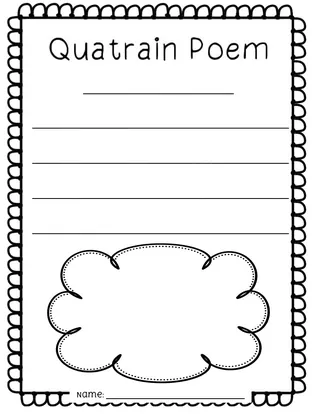 Quatrain Poetry – Posters + Graphic Organizers – preview 3
