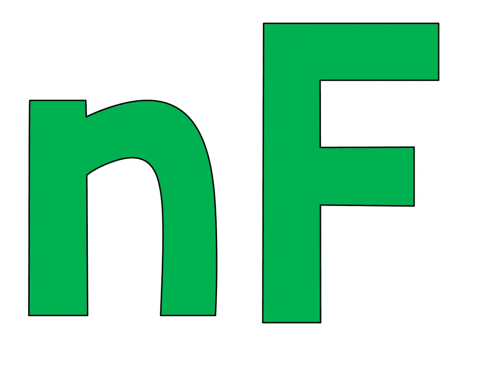 Bulletin board letters: green n and F, a cut-out piece ending 'Season' and starting 'for' in the heading