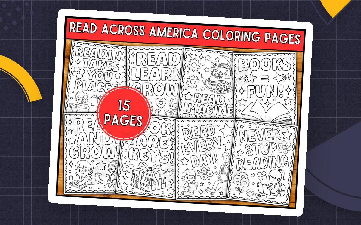 Read Across America Coloring Pages – World Book Day preview