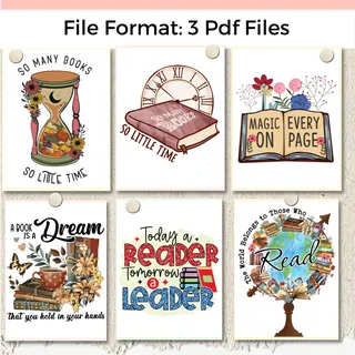 Reading Bulletin Board – 21 Quote Library Posters – sample page 3