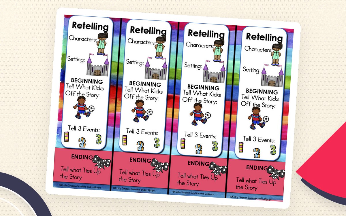 Reading Comprehension Bookmarks for Retelling, Summarizing, and Close Reading preview