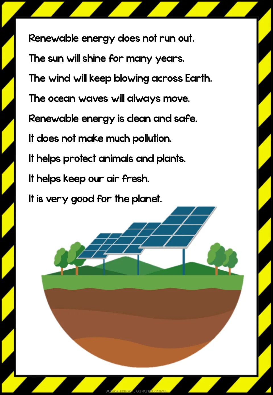 Reading passage, part 3: renewable sources keep supplying energy and help protect air, animals, and plants