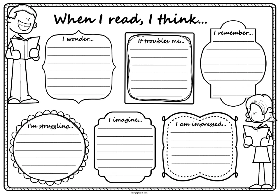 When I read, I think: students note what they wonder, remember, imagine, struggle with, find troubling or impressive
