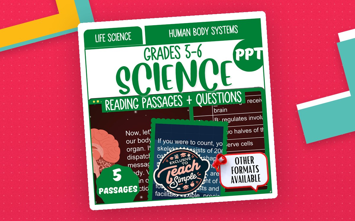 Reading Passages on Human Body Systems (PPT) preview