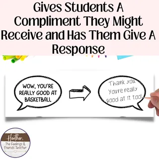 Receiving Compliments Worksheet – Social Skills for Kids – sample page 3