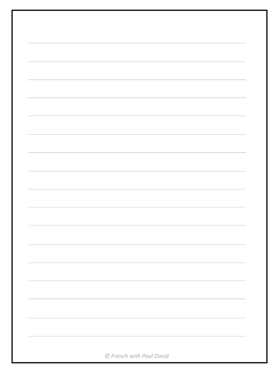 Extra writing space for the three style rewrites of the cat-rescue news brief; no printed text beyond the copyright