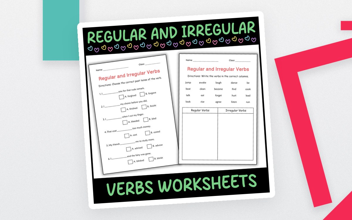 Regular and Irregular Simple Past Tense Verbs Worksheets for Grade 2 preview