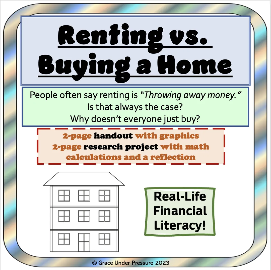 Renting vs Buying a Home: Real Life Financial Literacy and Life Skills – cover