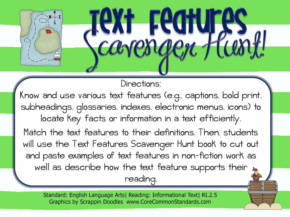 RI.2.5 Common Core Activity by Teach Simple