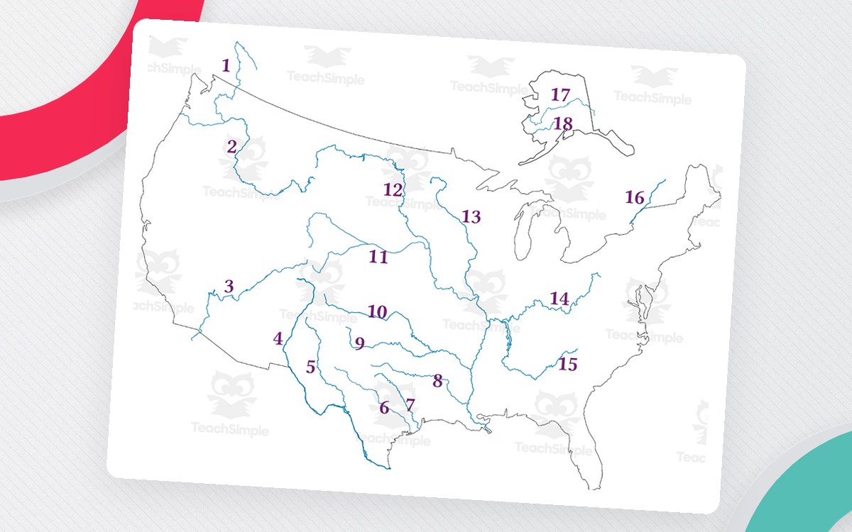 Rivers of the United States – Labeled Map preview