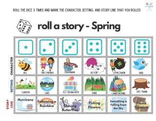 Roll A Story Printable – Creative Writing Activity – sample page 3