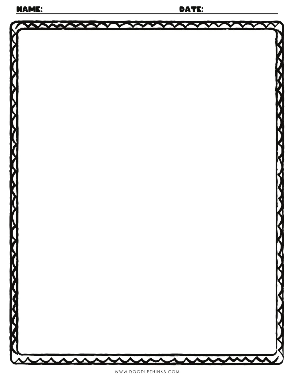 Pie character drawing page: students sketch their finished rolled pie face and add a background scene, with Name and Date